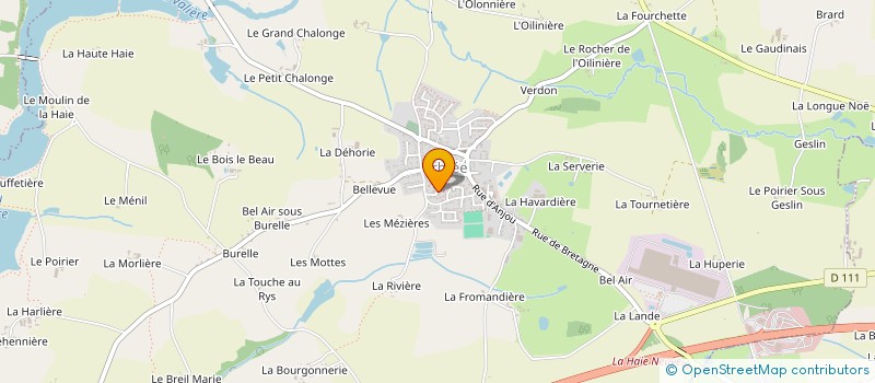 localisation de l'entreprise LES EAUX DE LA NOE  ERBREE