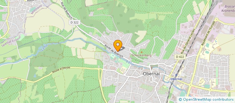 localisation de l'entreprise LES EAUX DE VIE J. ET M. LEHMANN à OBERNAI
