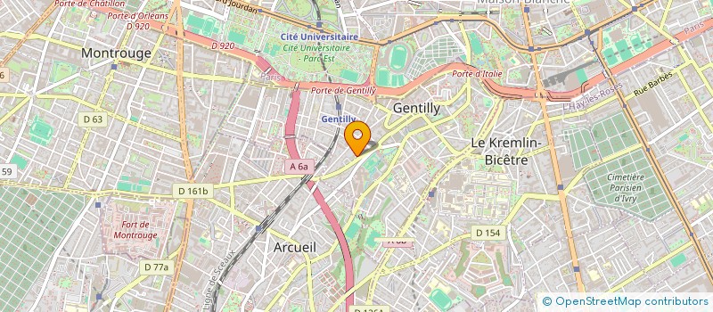 localisation de l'entreprise LES EAUX VIVANTES  GENTILLY