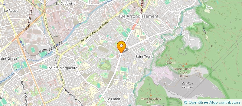 localisation de l'entreprise LES EAUX VIVES à MARSEILLE