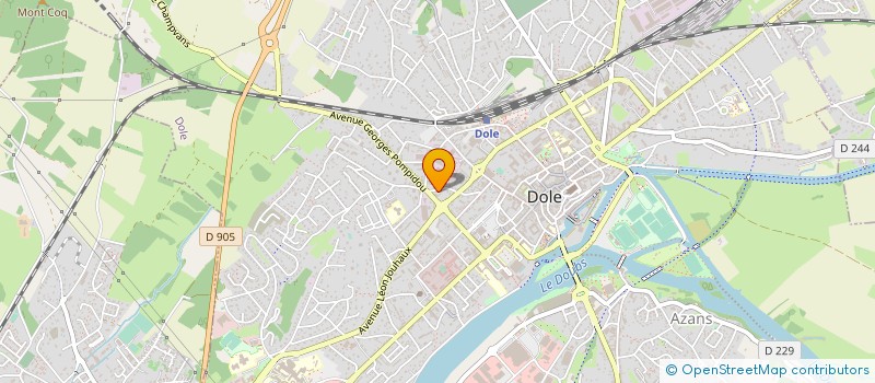 localisation de l'entreprise LES EAUX VIVES à DOLE