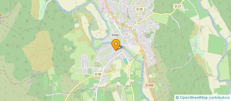 localisation de l'entreprise LES EAUX VIVES  QUISSAC