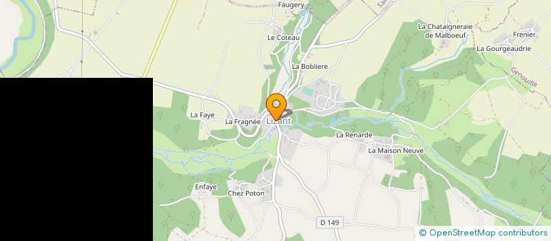localisation de l'entreprise LES EAUX VIVES à LIZANT
