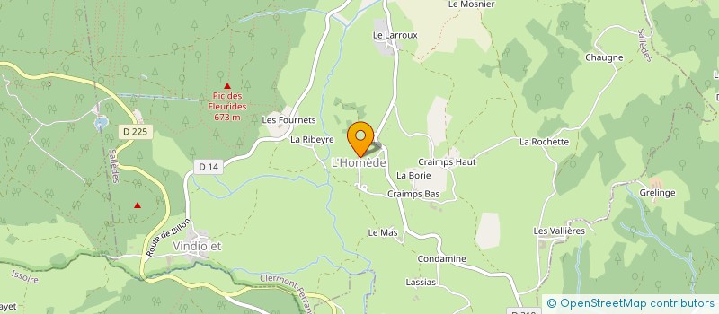 localisation de l'entreprise LES EAUX VIVES  SALLEDES