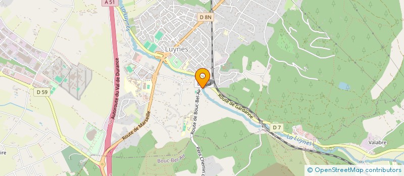 localisation de l'entreprise LES EAUX VIVES DE VERRIERES à AIX-EN-PROVENCE