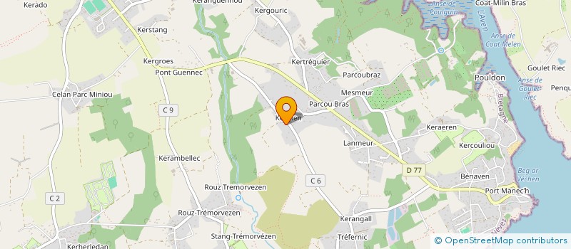 localisation de l'entreprise LES EBAHIS  NEVEZ