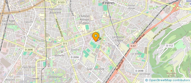 localisation de l'entreprise LES EBENES  GRENOBLE