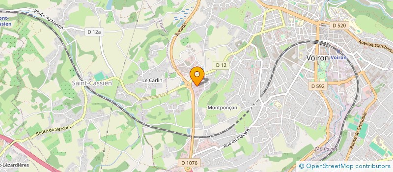 localisation de l'entreprise LES EBENISTERIES DE FRANCE à VOIRON