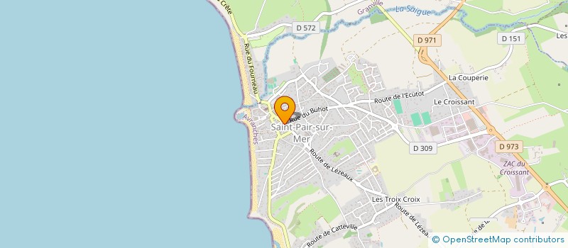 localisation de l'entreprise LES EBIHENS  SAINT-PAIR-SUR-MER