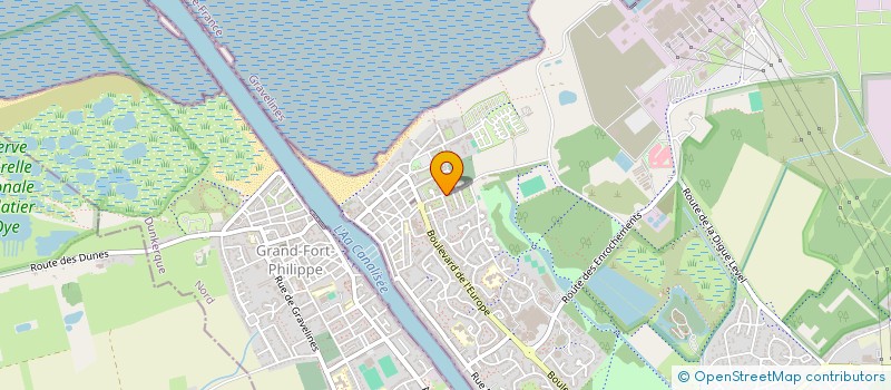 localisation de l'entreprise LES ECHAFAUDEURS MARITIMES à GRAVELINES
