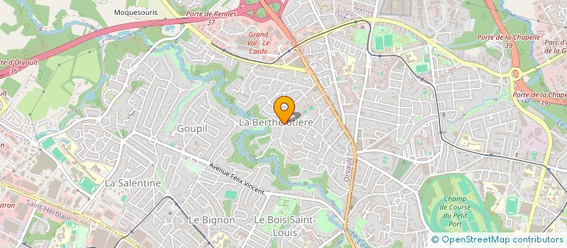 localisation de l'entreprise LES ECHAPPEES BELLES CREATEURS à ORVAULT