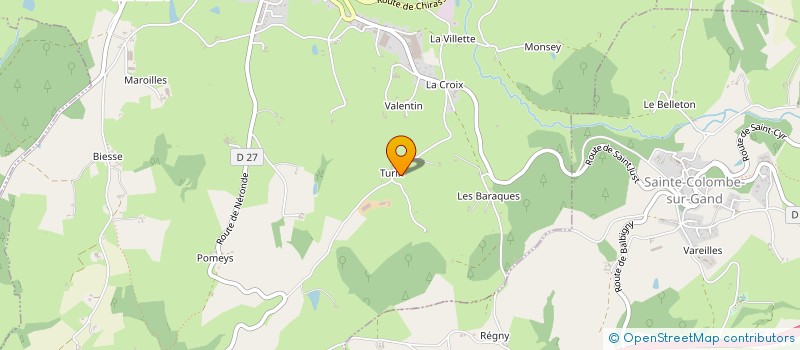 localisation de l'entreprise LES ECHAPPEES D'ANTHONY  SAINT-JUST-LA-PENDUE