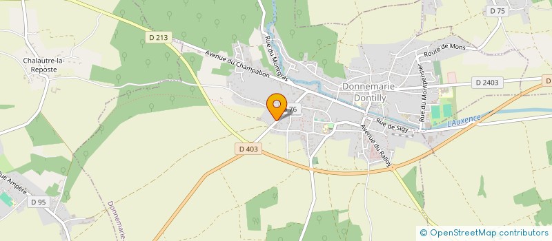 localisation de l'entreprise LES ECHAPPES  DONNEMARIE-DONTILLY