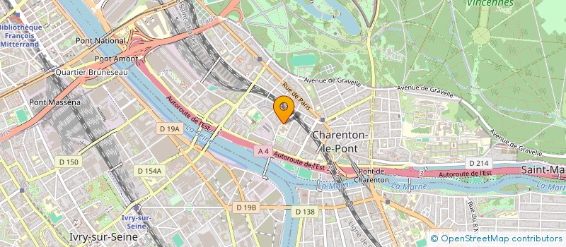 localisation de l'entreprise LES ECHAPPES DE CHARENTON  CHARENTON-LE-PONT