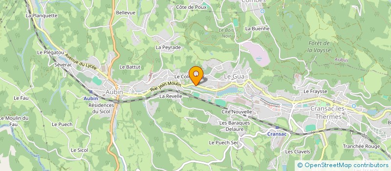 localisation de l'entreprise LES ECHECS DU BASSIN  AUBIN