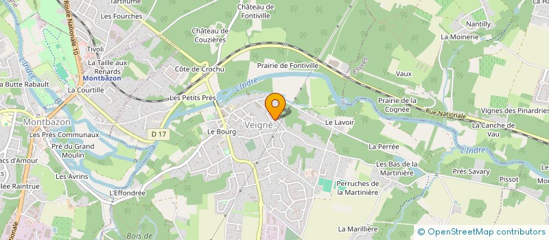 localisation de l'entreprise LES ECHOS DE FONTIVILLE à VEIGNE