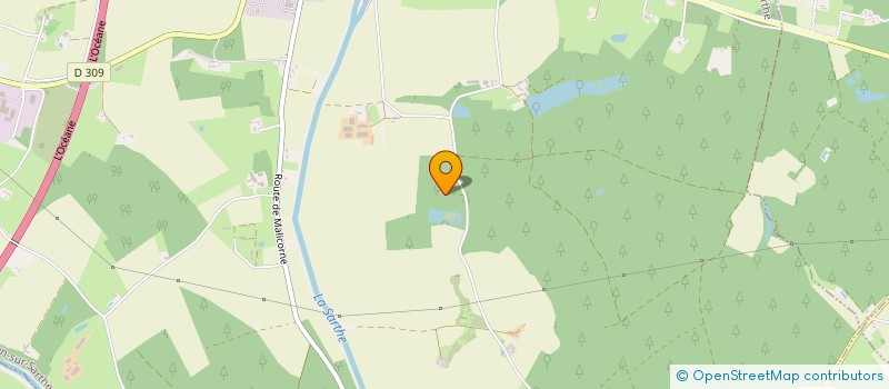 localisation de l'entreprise LES ECHOS DE LA FORET  NOYEN-SUR-SARTHE