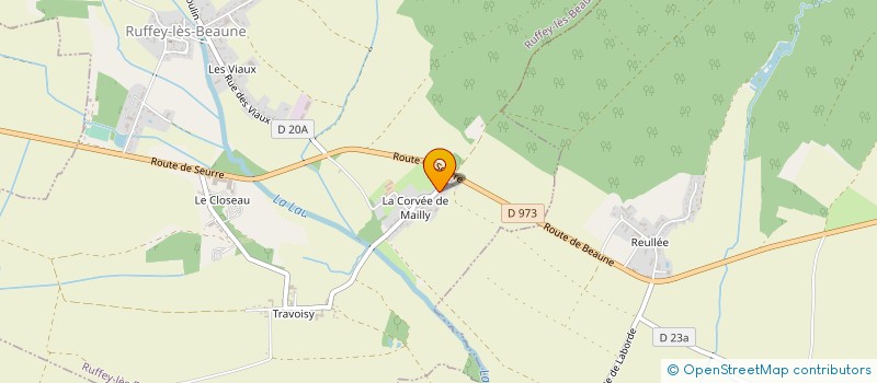 localisation de l'entreprise LES ECHOS DES COMMUNES à RUFFEY-LES-BEAUNE