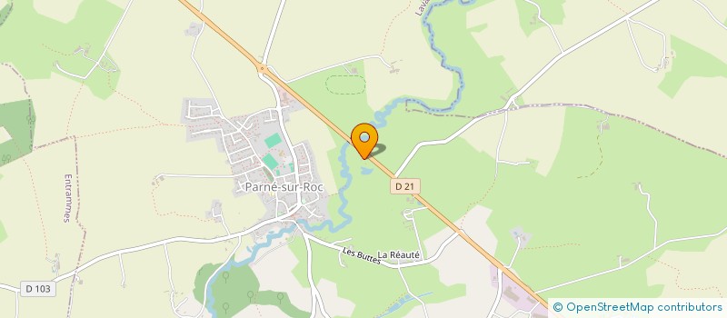 localisation de l'entreprise LES ECHOS DU BAS MAINE  PARNE-SUR-ROC