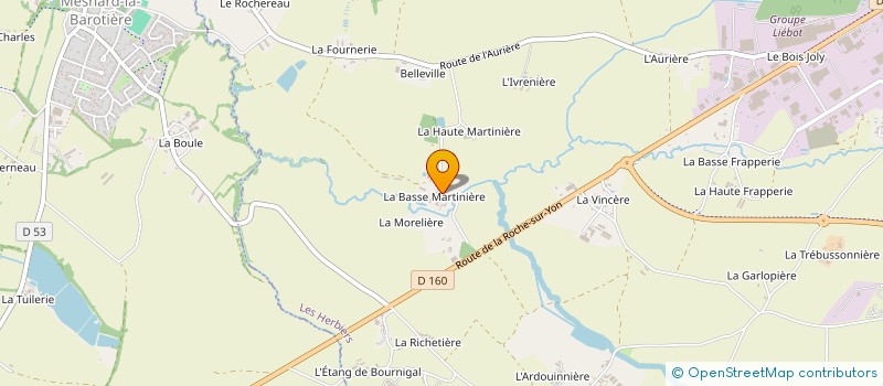 localisation de l'entreprise LES ECHOS DU BOIS à LES HERBIERS