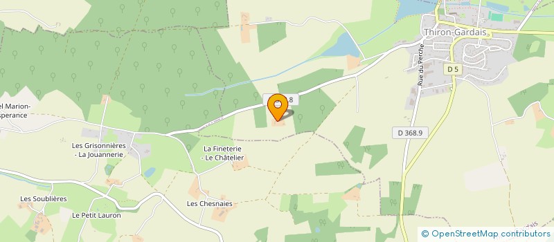 localisation de l'entreprise LES ECHUMEAUX à THIRON