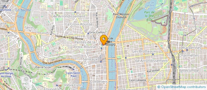 localisation de l'entreprise LES ECLAIRAGISTES ASSOCIES à LYON