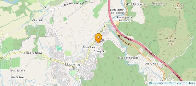 localisation de l'entreprise LES ECLATS DU SUD  MAUREILLAS-LAS-ILLAS