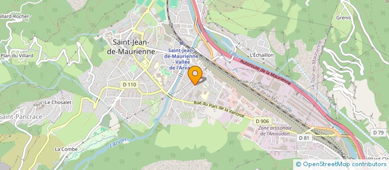 localisation de l'entreprise LES ECLECTIQUES  SAINT-JEAN-DE-MAURIENNE