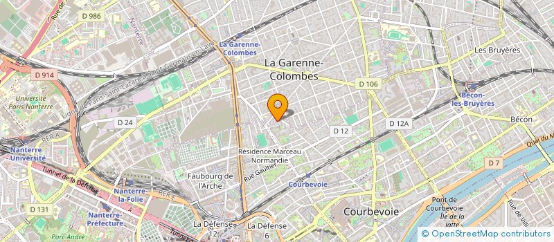 localisation de l'entreprise LES ECLICHARMES  LA GARENNE-COLOMBES