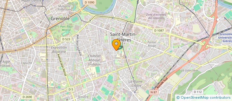 localisation de l'entreprise LES ECLOGITES  SAINT-MARTIN-D'HERES