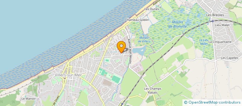 localisation de l'entreprise LES ECLUSES à VILLERS-SUR-MER