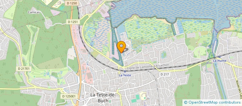 localisation de l'entreprise LES ECLUSES  LA TESTE-DE-BUCH