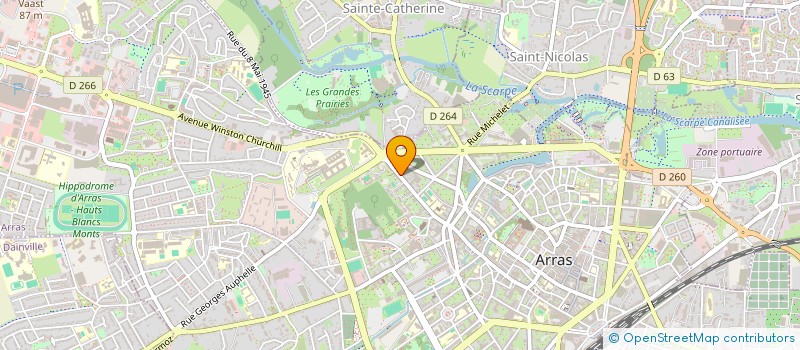 localisation de l'entreprise LES ECO'BATISSEURS ARRAGEOIS à ARRAS