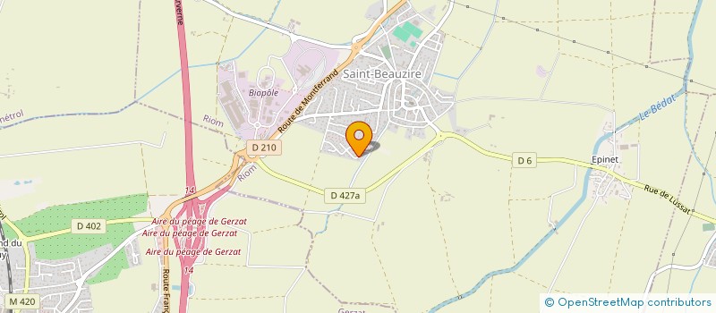 localisation de l'entreprise LES ECO GAZELLES à SAINT-BEAUZIRE