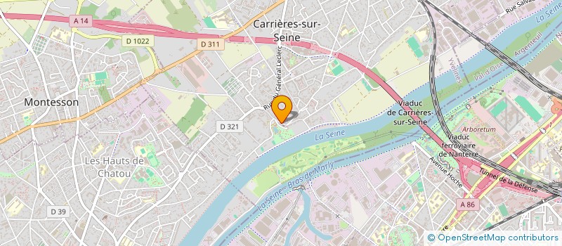 localisation de l'entreprise LES ECO-LIES 1  CARRIERES-SUR-SEINE