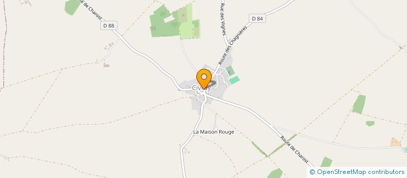 localisation de l'entreprise LES ECOLES BUISSONNIERES  CIVRAY