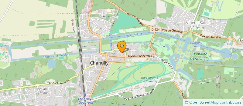 localisation de l'entreprise LES ECOLES DES CHAMPS  CHANTILLY