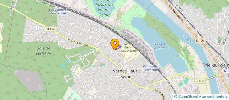 localisation de l'entreprise LES ECOLIBRIS - RIVE GAUCHE à VERNEUIL-SUR-SEINE