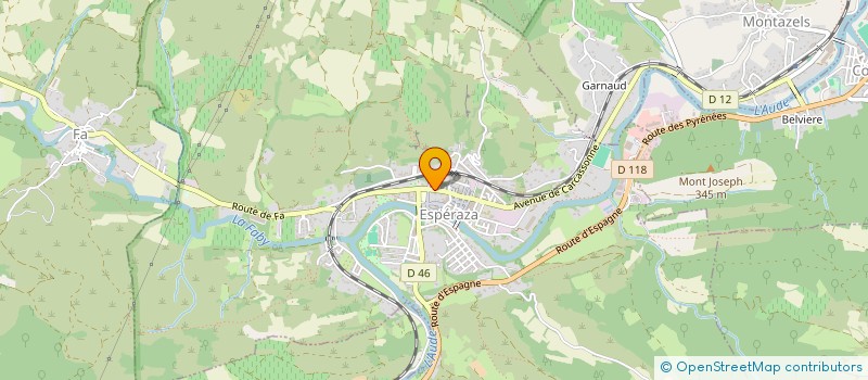 localisation de l'entreprise LES ECOLIERS D'ESPERAZA  ESPERAZA