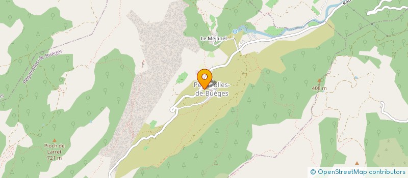 localisation de l'entreprise LES ECOLIERS DE LA BUEGES  CAUSSE-DE-LA-SELLE