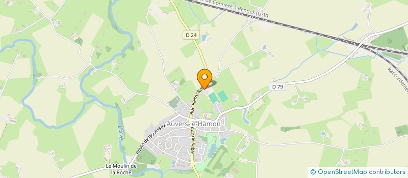 localisation de l'entreprise LES ECOLIERS DE MAURICE CANTIN  AUVERS-LE-HAMON