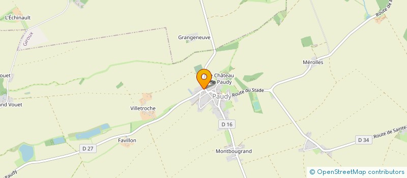 localisation de l'entreprise LES ECOLIERS DE PAUDY à PAUDY