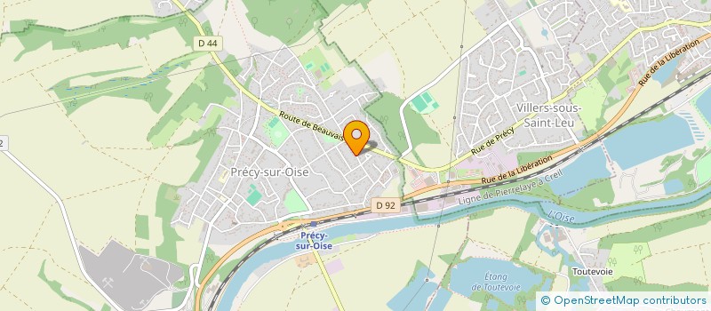 localisation de l'entreprise LES ECOLIERS DE PRECY  PRECY-SUR-OISE