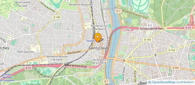 localisation de l'entreprise LES ECOLIERS DU CENTRE à SAINT-CLOUD