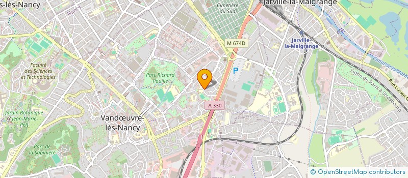 localisation de l'entreprise LES ECOLIERS DU MONDE à VANDŒUVRE-LES-NANCY