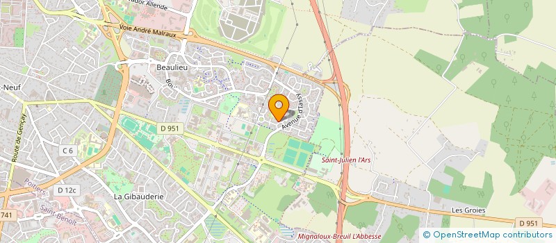 localisation de l'entreprise LES ECOLIERS DU NEPAL à POITIERS
