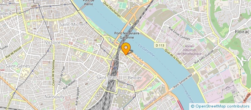 localisation de l'entreprise LES ECOSOLIDAIRES GIRONDE à BORDEAUX