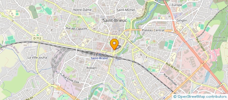 localisation de l'entreprise LES ECRANS D ARMOR à SAINT-BRIEUC