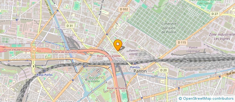 localisation de l'entreprise LES ECRANS DU PASSAGE  PANTIN