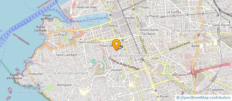 localisation de l'entreprise LES ECRANS DU SUD à MARSEILLE